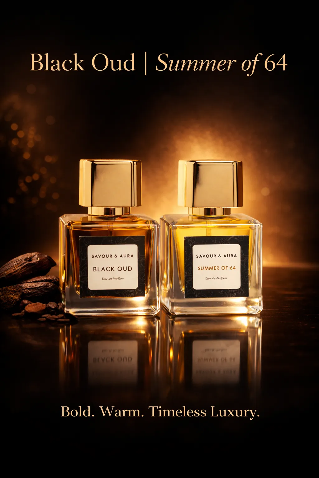 Black Oud & Summer of 64  Combo Perfume | Luxury Perfume for Men & Women | Fresh & Woody Unisex Fragrance